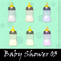 Free Baby Shower Scrapbook Embellishments