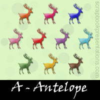 Free Antelope Scrapbook Downloads, Kit, Printables, Embellishments