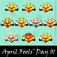 Free April Fools' Day Embellishments, Scrapbook Downloads, Printables, Kit