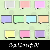 Free Callout SnagIt Stamps, Scrapbooking Printables Download