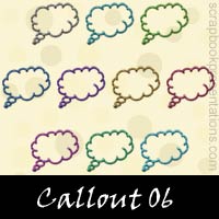 Free Callout SnagIt Stamps, Scrapbooking Printables Download