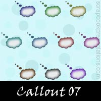 Free Callout SnagIt Stamps, Scrapbooking Printables Download
