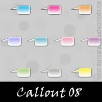 Free Callout SnagIt Stamps, Scrapbooking Printables Download