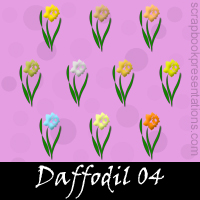 Free Daffodil Embellishments, Scrapbook Downloads, Printables, Kit