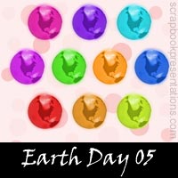 Free Earth Day Embellishments, Scrapbook Downloads, Printables, Kit