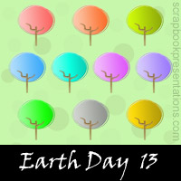 Free Earth Day SnagIt Stamps, Scrapbooking Printables Download