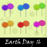Free Earth Day SnagIt Stamps, Scrapbooking Printables Download