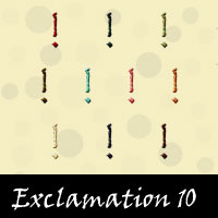 Free Exclamation Embellishments, Scrapbook Downloads, Printables, Kit