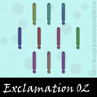 Free Exclamation SnagIt Stamps, Scrapbooking Printables Download