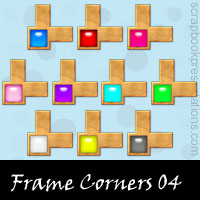 Free Frame Corners SnagIt Stamps, Scrapbooking Printables Download