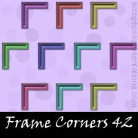 Free Frame Corner Embellishments, Scrapbook Downloads, Printables, Kit