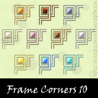 Free Frame Corners SnagIt Stamps, Scrapbooking Printables Download