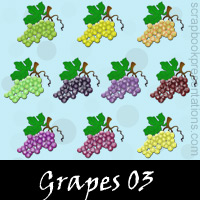 Free Grapes SnagIt Stamps, Scrapbooking Printables Download