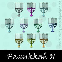 Free Hanukkah Embellishments, Scrapbook Downloads, Printables, Kit
