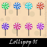 Free Lollipop Embellishments, Scrapbook Downloads, Printables, Kit