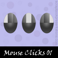 Free Mouse Click Embellishments, Scrapbook Downloads, Printables, Kit