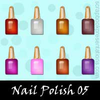 Free Nail Polish Embellishments, Scrapbook Downloads, Printables, Kit