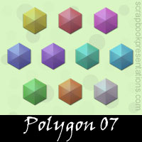 Free Polygon Embellishments, Scrapbook Downloads, Printables, Kit.