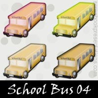 Free School Bus SnagIt Stamps, Scrapbooking Printables Download