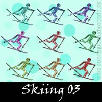 Free Skiing SnagIt Stamps, Scrapbooking Printables Download
