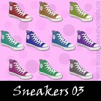 Free Sneakers Embellishments, Scrapbook Downloads, Printables, Kit
