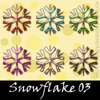 Free Snowflake SnagIt Stamps, Scrapbooking Printables Download