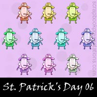 Free St. Patrick's Day Embellishments, Scrapbook Downloads, Printables, Kit