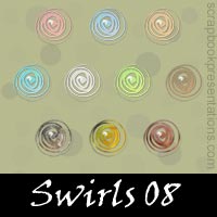 Free Swirl Embellishments, Scrapbook Downloads, Printables, Kit