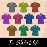 Free T-Shirt Embellishments, Scrapbook Downloads, Printables, Kit