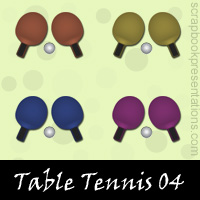 Free Table Tennis Embellishments, Scrapbook Downloads, Printables, Kit